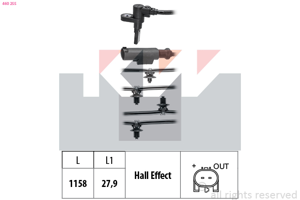KW ABS sensor 460 255