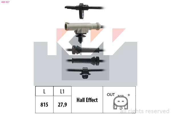 KW ABS sensor 460 257