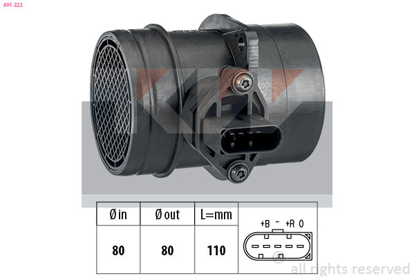 KW Luchtmassameter 491 222