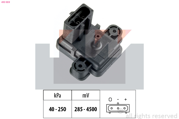 KW Vuldruk sensor 493 059