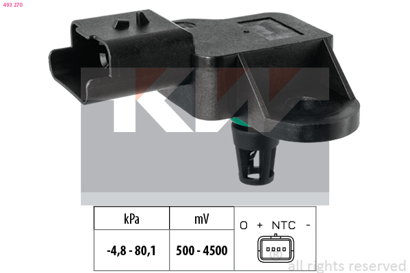 KW Inlaatdruk-/map sensor 493 270