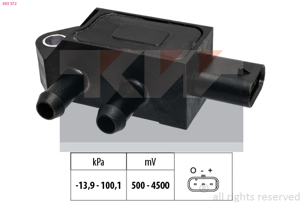 KW Uitlaatgasdruk sensor 493 372