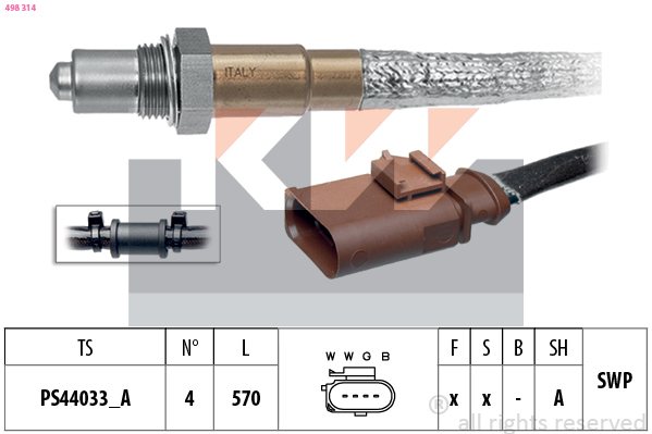 KW Lambda-sonde 498 314