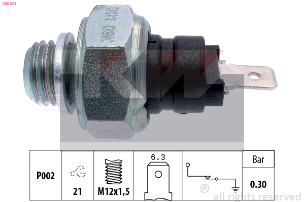 KW Oliedrukschakelaar 500 001