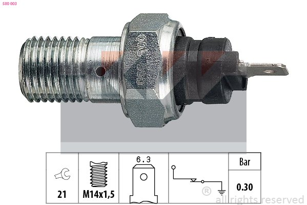 KW Oliedrukschakelaar 500 003