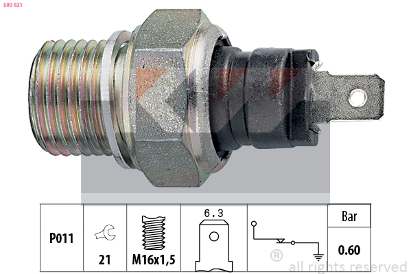 KW Oliedrukschakelaar 500 021