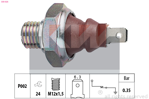 KW Oliedrukschakelaar 500 026