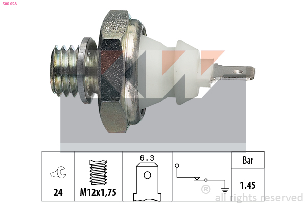 KW Oliedrukschakelaar 500 058