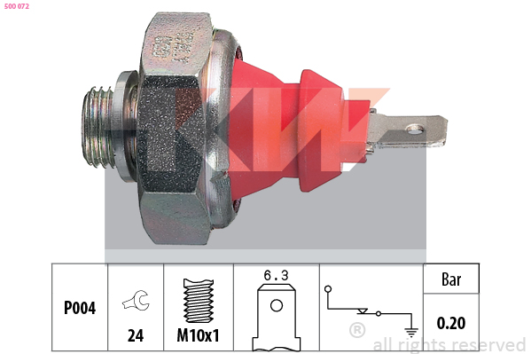 KW Oliedrukschakelaar 500 072