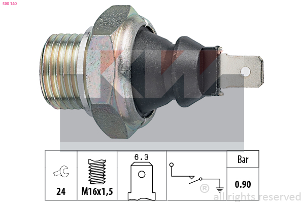 KW Oliedrukschakelaar 500 140