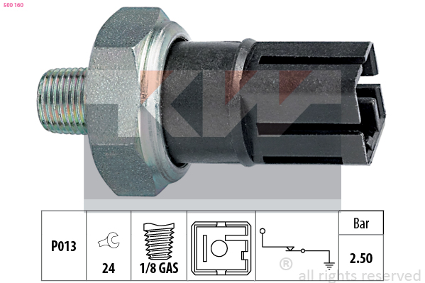 KW Oliedrukschakelaar 500 160