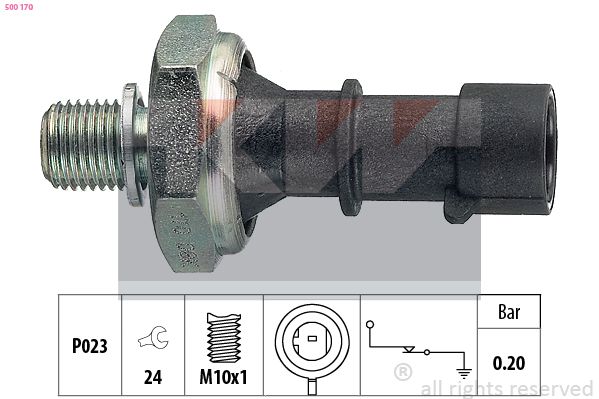 KW Oliedrukschakelaar 500 170