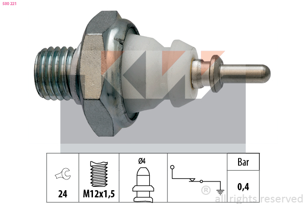 KW Oliedrukschakelaar 500 221