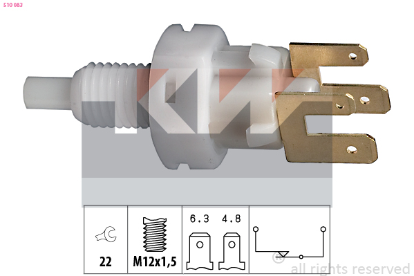 KW Remlichtschakelaar 510 083