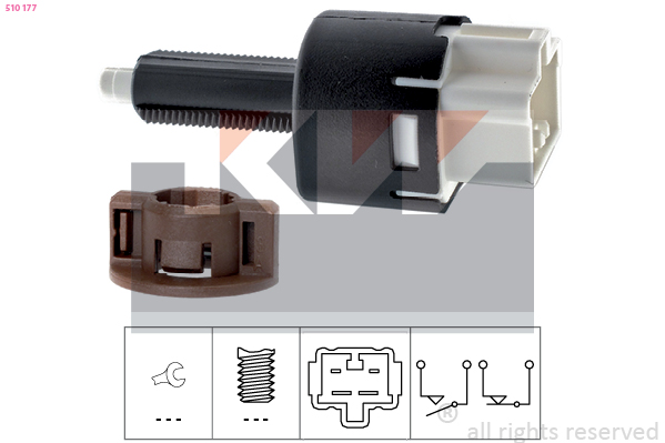KW Remlichtschakelaar 510 177
