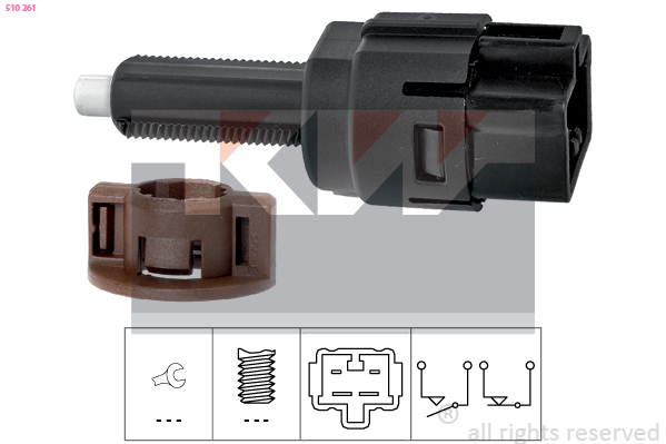 KW Remlichtschakelaar 510 261