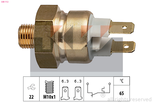 KW Temperatuurschakelaar 540 112