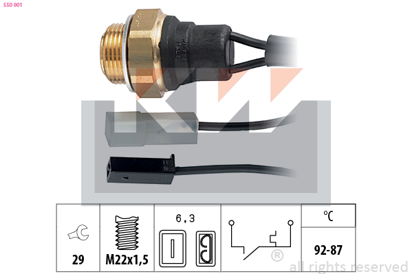 KW Temperatuurschakelaar 550 001