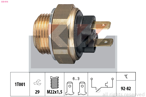 KW Temperatuurschakelaar 550 016