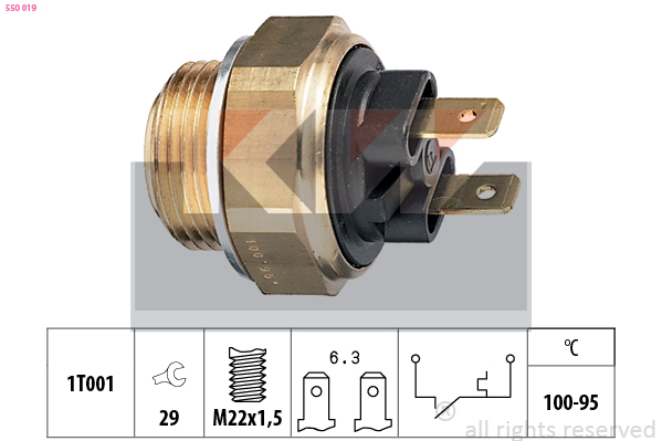 KW Temperatuurschakelaar 550 019