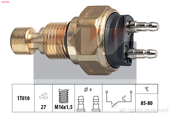 KW Temperatuurschakelaar 550 035