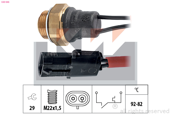 KW Temperatuurschakelaar 550 045