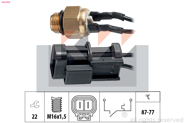 KW Temperatuurschakelaar 550 056