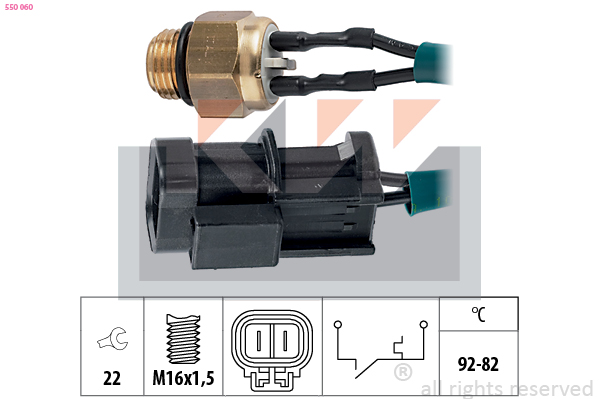 KW Temperatuurschakelaar 550 060