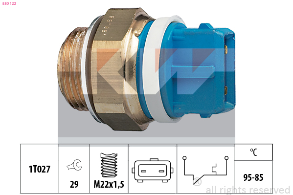 KW Temperatuurschakelaar 550 122