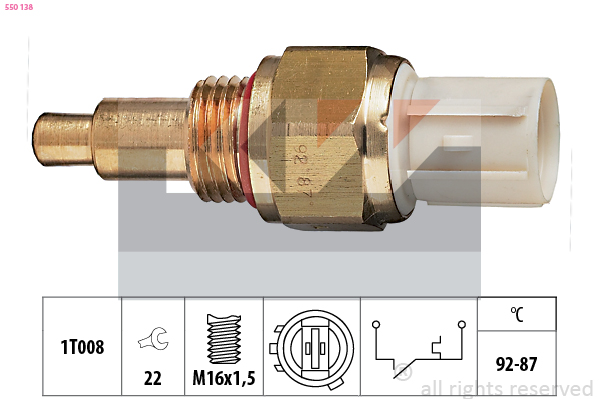 KW Temperatuurschakelaar 550 138