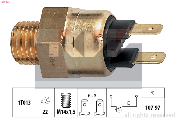 KW Temperatuurschakelaar 550 141