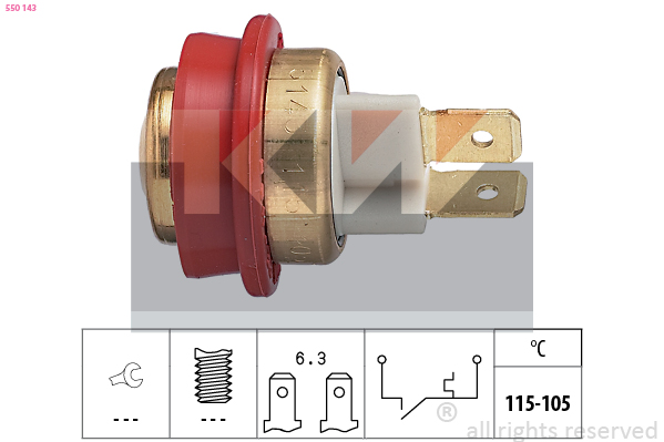 KW Temperatuurschakelaar 550 143