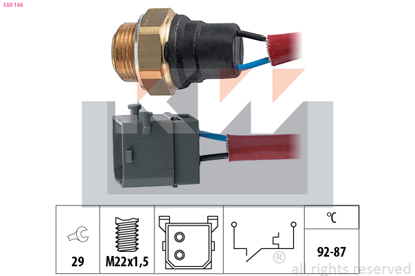 KW Temperatuurschakelaar 550 144