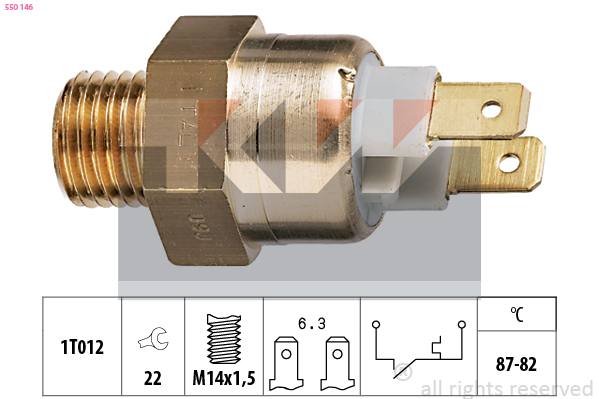 KW Temperatuurschakelaar 550 146