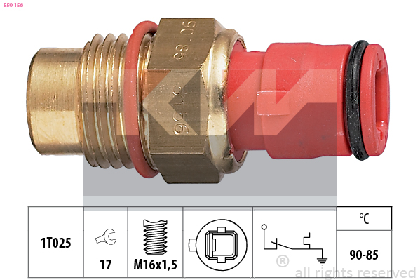 KW Temperatuurschakelaar 550 156