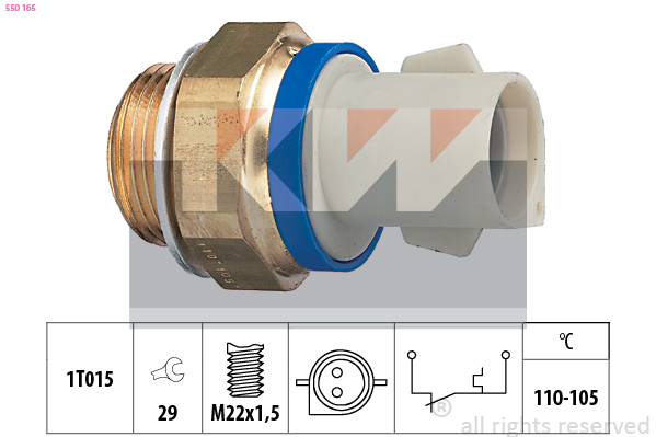 KW Temperatuurschakelaar 550 165