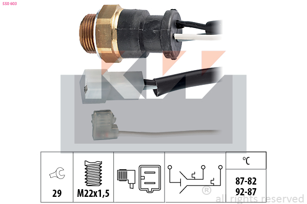 KW Temperatuurschakelaar 550 603