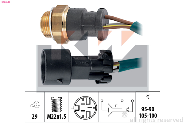 KW Temperatuurschakelaar 550 644
