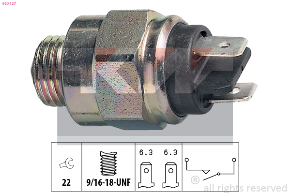 KW Achteruitrijlichtschakelaar 560 127
