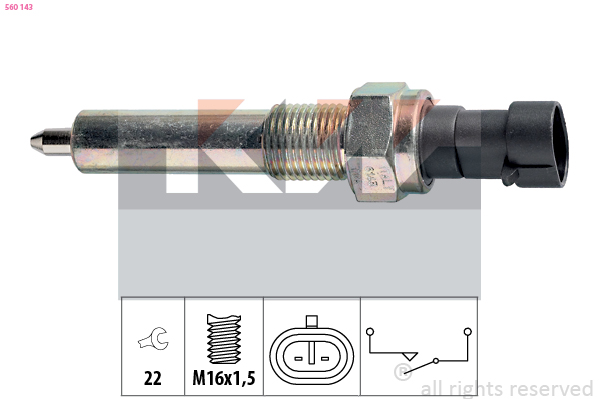 KW Achteruitrijlichtschakelaar 560 143