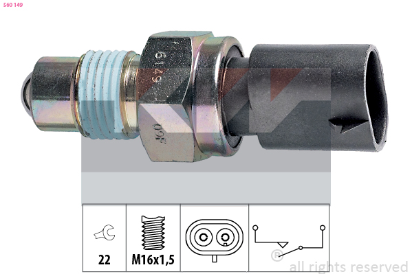KW Achteruitrijlichtschakelaar 560 149