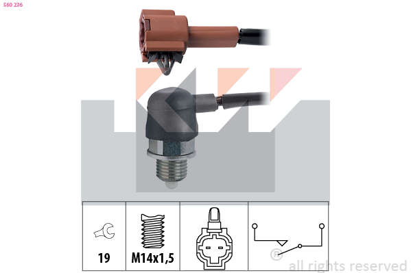 KW Achteruitrijlichtschakelaar 560 236