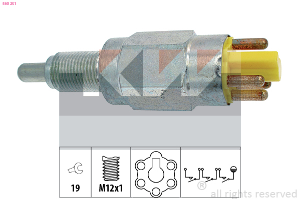 KW Achteruitrijlichtschakelaar 560 251