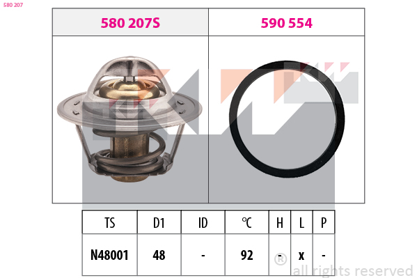 KW Thermostaat 580 207