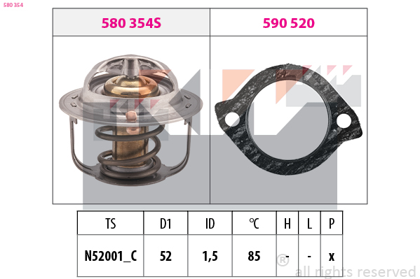 KW Thermostaat 580 354