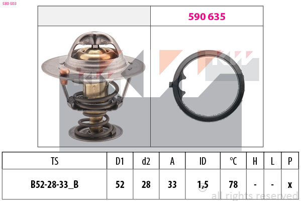KW Thermostaat 580 503