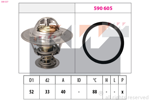 KW Thermostaat 580 537