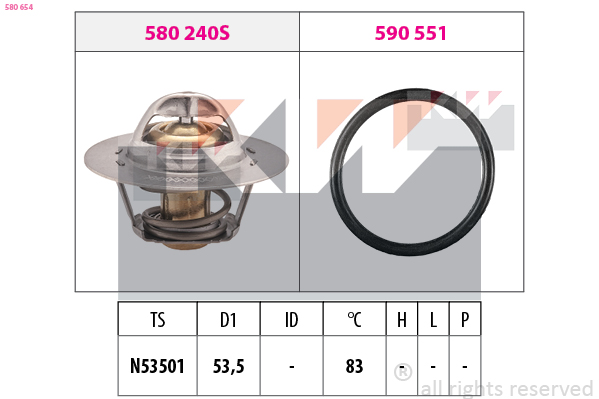 KW Thermostaat 580 654
