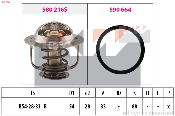 KW Thermostaat 580 658