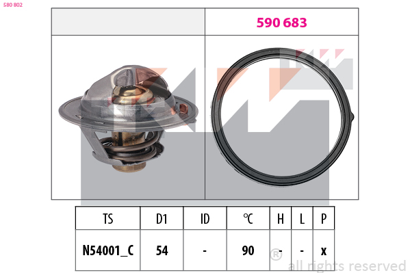 KW Thermostaat 580 802